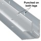 Pre-Punched  2mt x 9.6mm Double Angle Extrusion